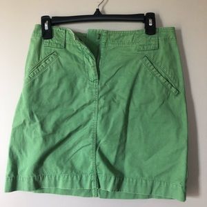 JCrew golf skirt green